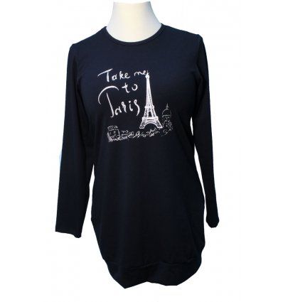 Tunika sa pasicom tamno plava - Take me to Paris