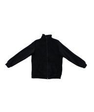 Jakna sa kragnom crna pajl - flis
