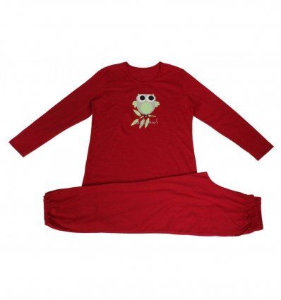 Pidžama crvena - sovica