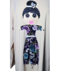 Tunika A kroja sa lutkicom - ružice 2