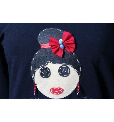 Tunika A kroja sa lutkicom - mornarska