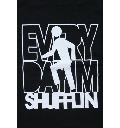 Majica uska crna - Every day I'm shufflin