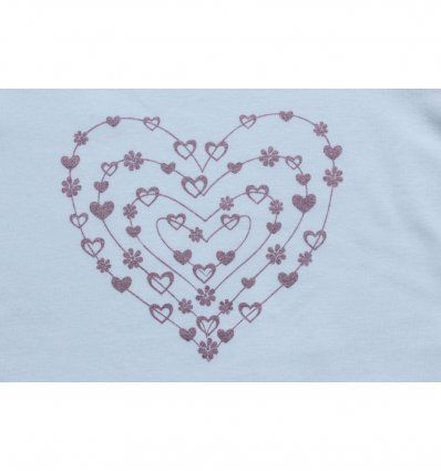 Majica uska bijela - Srce