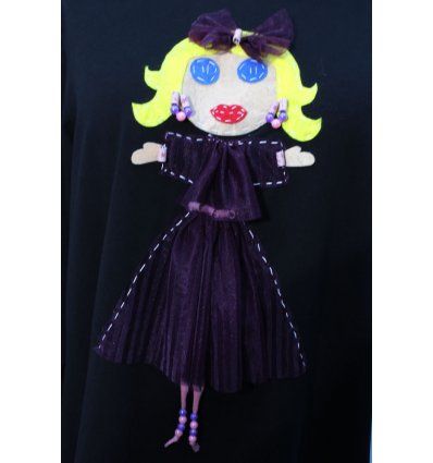 Tunika pasica sa lutkicom - Ljubičasta plavuša