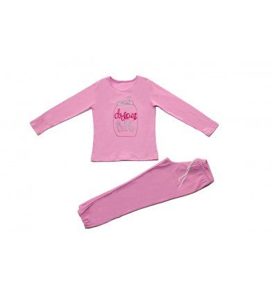 Pidžama pastelno roza - Dream big