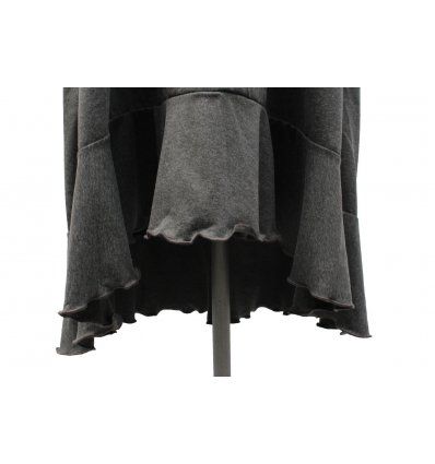 Haljina sa volanima siva melanž