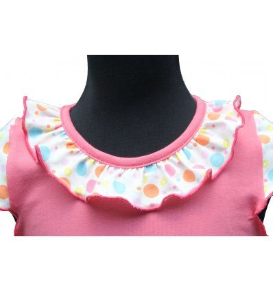 Haljina sa volanom - točkasta