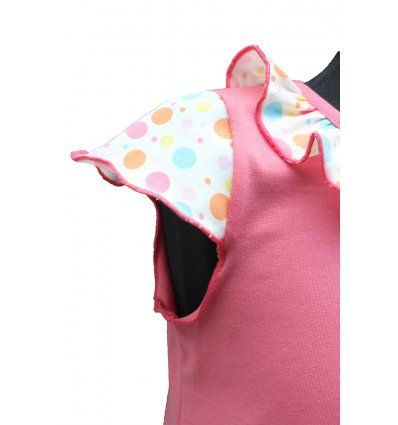 Haljina sa volanom - točkasta