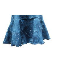 Haljina sa volanom - traper uzorak 2