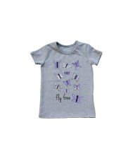 Majica svjetlo siva - Leptirići