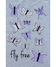Majica svjetlo siva - Leptirići 2