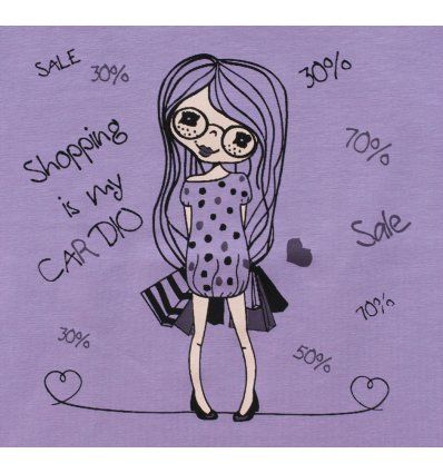 Majica ljubičasta - Shopping