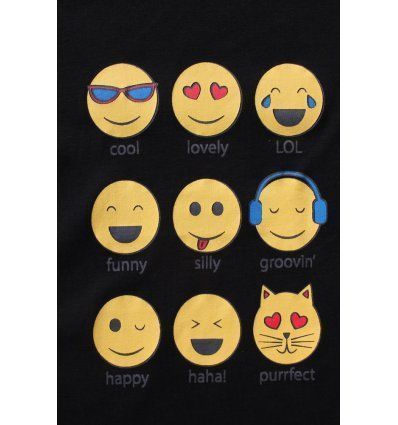 Majica crna - Smajlići