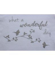 Majica bijela - What a wonderful day 2