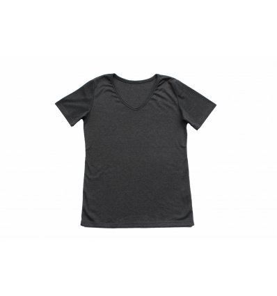 Djevojčice - Majice kratkih rukava - Majica kratkih rukava tamno siva - V izrez