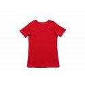 Majica kratkih rukvava crvena - V izrez