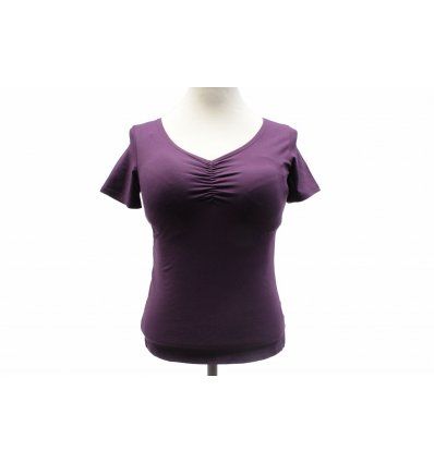 Djevojčice - Majice kratkih rukava - Majica kratkih rukava ljubičasta - V izrez