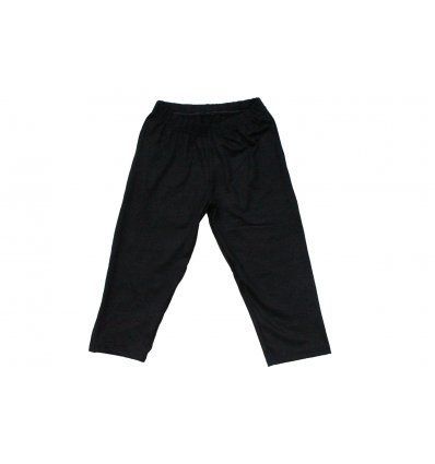 Djevojčice - Bermude, bicke i tajice capry - Tajice capry crne - viskozne