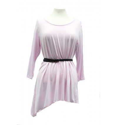 Žene - Tunike i haljine - Tunika Baby Pink - 3/4 rukavi
