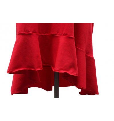 Haljina sa volanima crvena