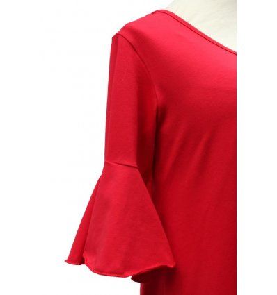 Haljina sa volanima crvena