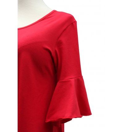 Haljina sa volanima crvena