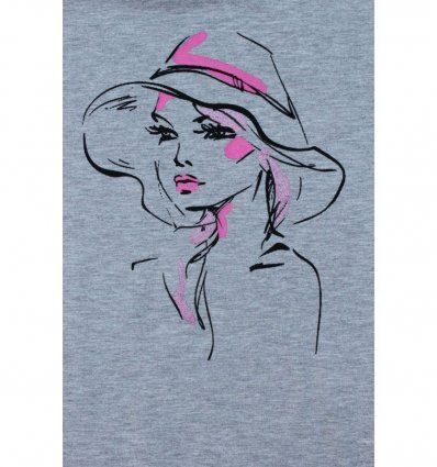 Tunika sa pasicom siva melanž - cura