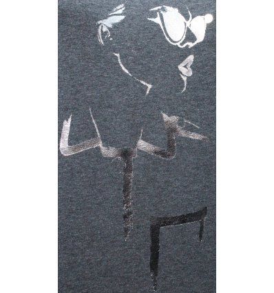 Tunika sa pasicom tamno siva melanž - Djevojka s naočalama