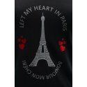 Majica crna - Left my heart in Paris