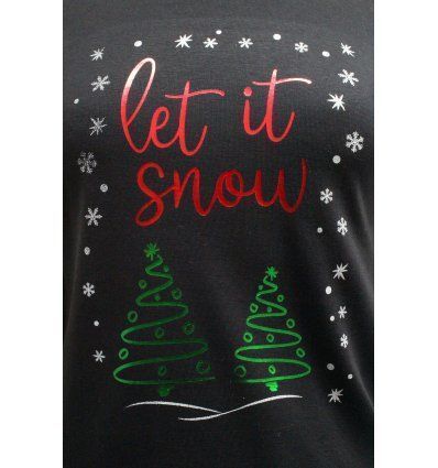 Majica crna - Let it snow