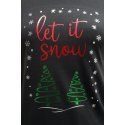 Majica crna - Let it snow