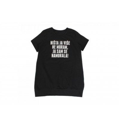 Djevojčice - Tunike - Tunika crna - ništa ja više ne moram