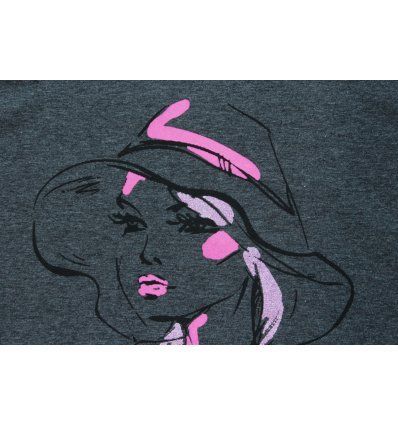 Tunika sa pasicom tamno siva melanž - Cura