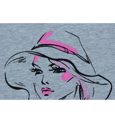 Tunika sa pasicom siva melanž - Cura