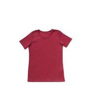 Majica uska kratki rukav bordo