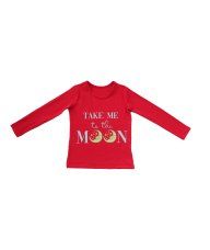 Majica dugih rukava - crvena - Take me to the moon