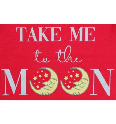 Majica dugih rukava - crvena - Take me to the moon