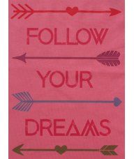 Majica dugih rukava boje marelice - Follow your dreams 2