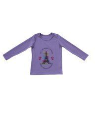 Majica dugih rukava - blijedo lila - Paris