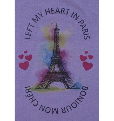 Majica dugih rukava - blijedo lila - Paris