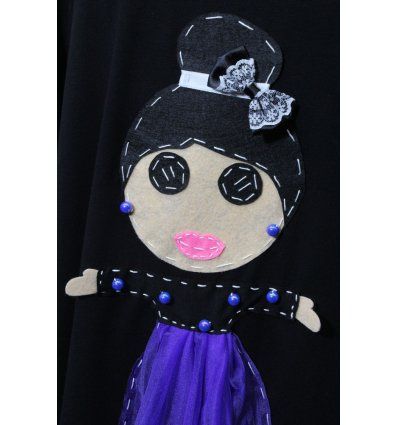 Tunika zvonasta sa lutkicom - Plavo ljubičasta