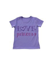 Majica lila - kratkih rukava - Love princess