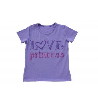 Djevojčice - Majice kratkih rukava - Majica lila - kratkih rukava - Love princess