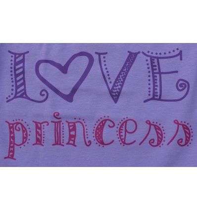 Majica lila - kratkih rukava - Love princess