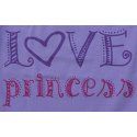 Majica lila - kratkih rukava - Love princess
