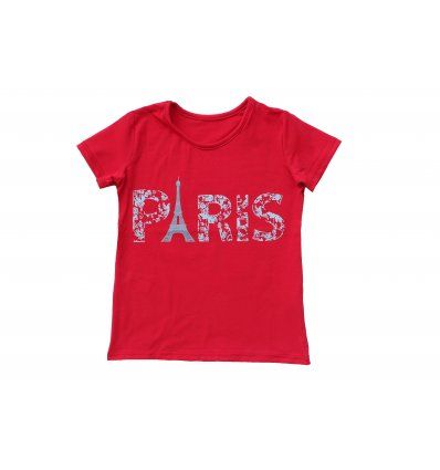 Djevojčice - Majice kratkih rukava - Majica crvena - kratkih rukava - Paris