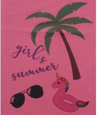 Majica boje marelice - kratkih rukava - Girl's summer 2