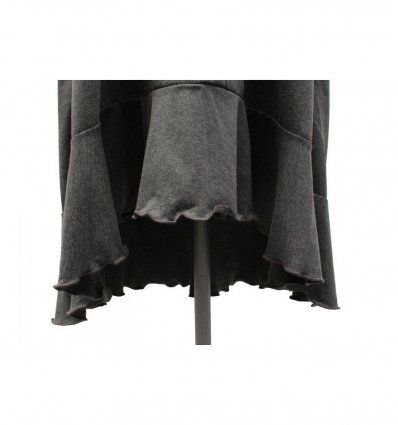 Haljina sa volanima siva melanž