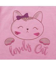 Pidžama roza kratka - Lovely cat 2