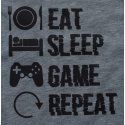 Pidžama svijetlo siva kratka - Eat Sleep Game Repeat